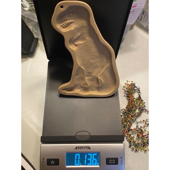 T-Rex Dinosaur Brown Bag Cookie Art 1985 - Picture 8 of 8